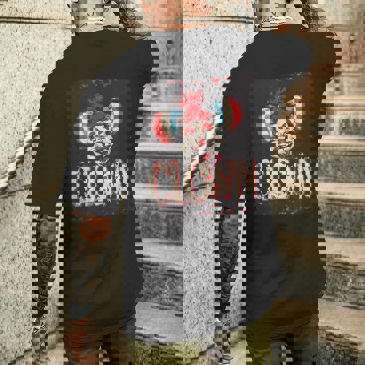 このクラシックなピエロコスチュームで楽しさを抱きしめましょう。 メンズTシャツ バックプリント 彼への贈り物