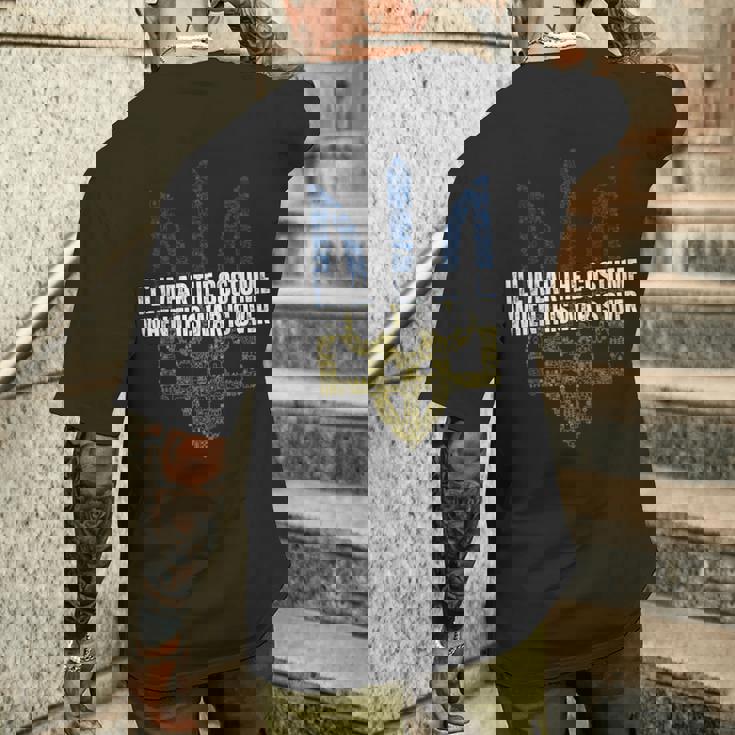 この戦争が終わったら衣装を着てやる メンズTシャツ バックプリント 彼への贈り物