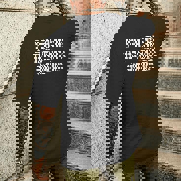 こんなにいいアイデアだとは思えない メンズTシャツ バックプリント 彼への贈り物