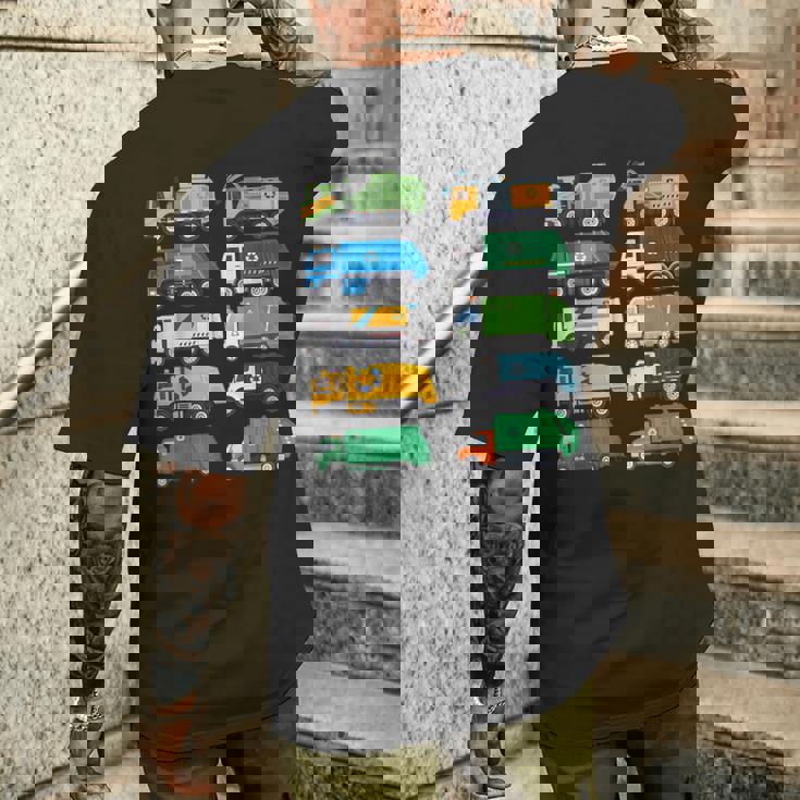 ごみ収集車 ゴミ ゴミ分別 コスチューム キッズ 幼児 メンズTシャツ バックプリント 彼への贈り物