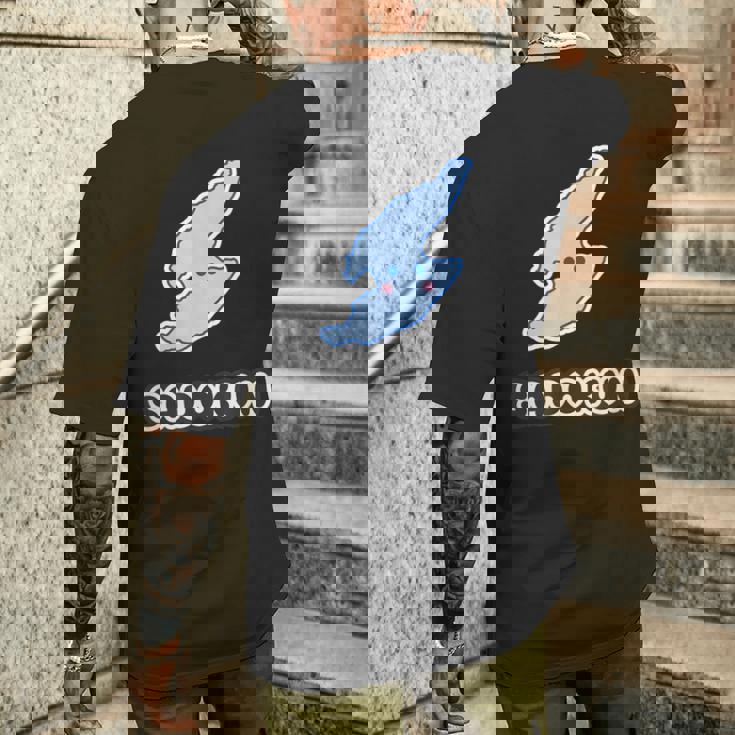 さどくんadokun 佐渡島【非公式 キャラクター】佐渡ヶ島 お土産かわいい 地図 面白 メンズTシャツ バックプリント 彼への贈り物