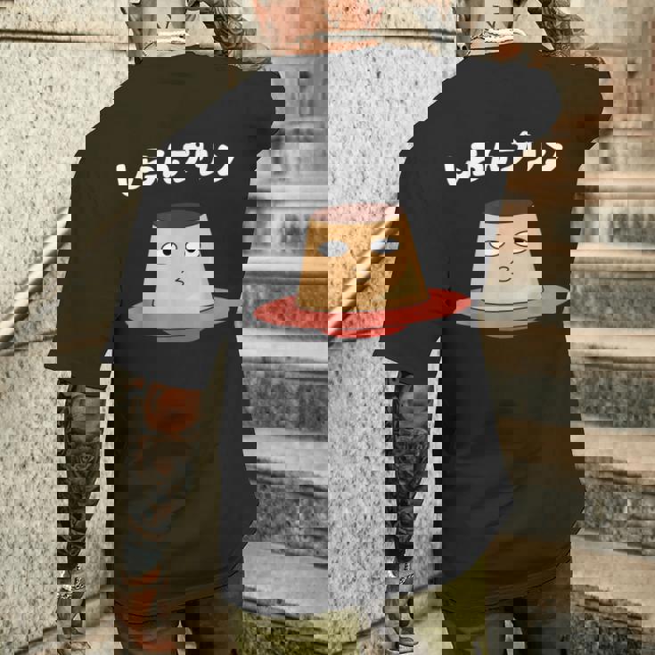 しらんぷりんおやじ ギャグ 恐怖 ギャグ プリン ジョーク ダガレ 好き おもしろ ネット メンズTシャツ バックプリント 彼への贈り物