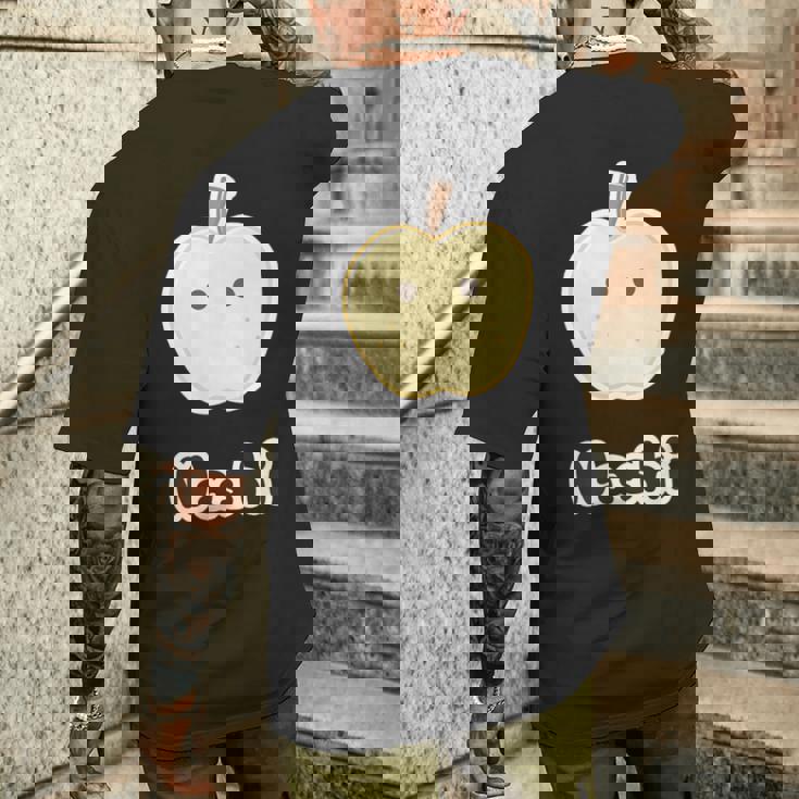 なし 梨 Nashi【変なtシャツ屋さん】秋 果物 ゆるくて かわいい 面白い イラスト メンズTシャツ バックプリント 彼への贈り物