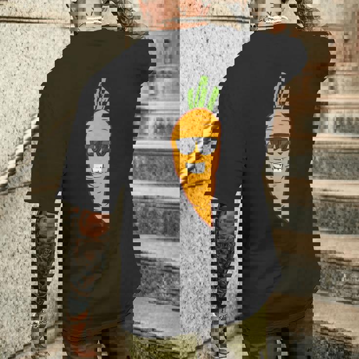 にんじん ハロウィン コスチューム 野菜 にんじん メンズTシャツ バックプリント 彼への贈り物