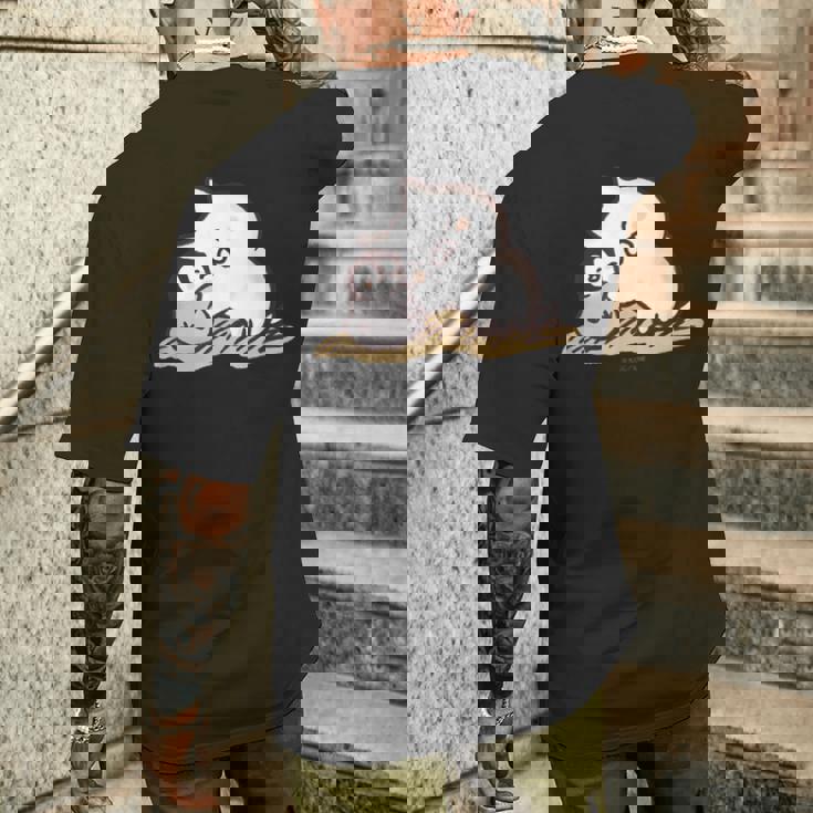 ねこぺん日和 ぎゅっ メンズTシャツ バックプリント 彼への贈り物