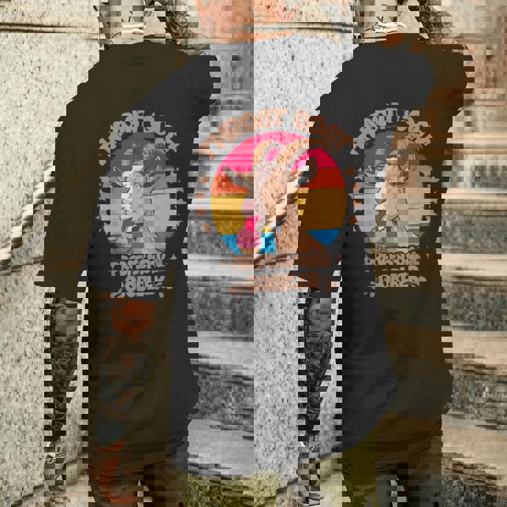 のどヤギ プロフェッショナル ゴブラ 不適切な大人のユーモア メンズTシャツ バックプリント 彼への贈り物