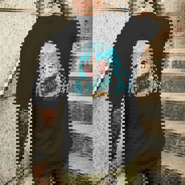 ひなビタスタンプ 心菜01「オナカスイタ」 メンズTシャツ バックプリント 彼への贈り物