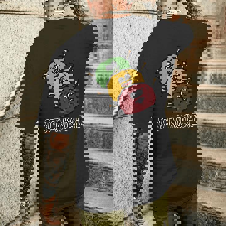 ぼたもちさんたち メンズTシャツ バックプリント 彼への贈り物