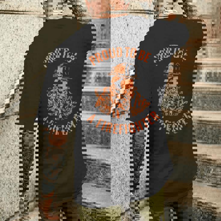 やる気を起こさせる消防士の言葉 消防士 メンズTシャツ バックプリント 彼への贈り物