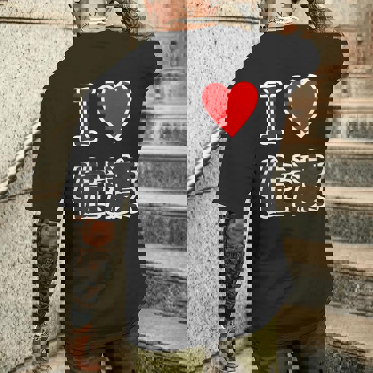 アイラブ・佐渡（I Love ハート）佐渡島【47都道府県】佐渡ヶ島 ジモtティ 地元愛 お土産 面白 メンズTシャツ バックプリント 彼への贈り物