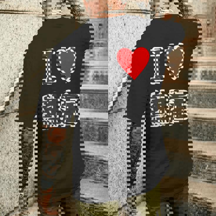 アイラブ・熱海（I Love ハート）【47都道府県・市区町村】ジモtティ 地元愛 お土産 グッズ 面白い メンズTシャツ バックプリント 彼への贈り物