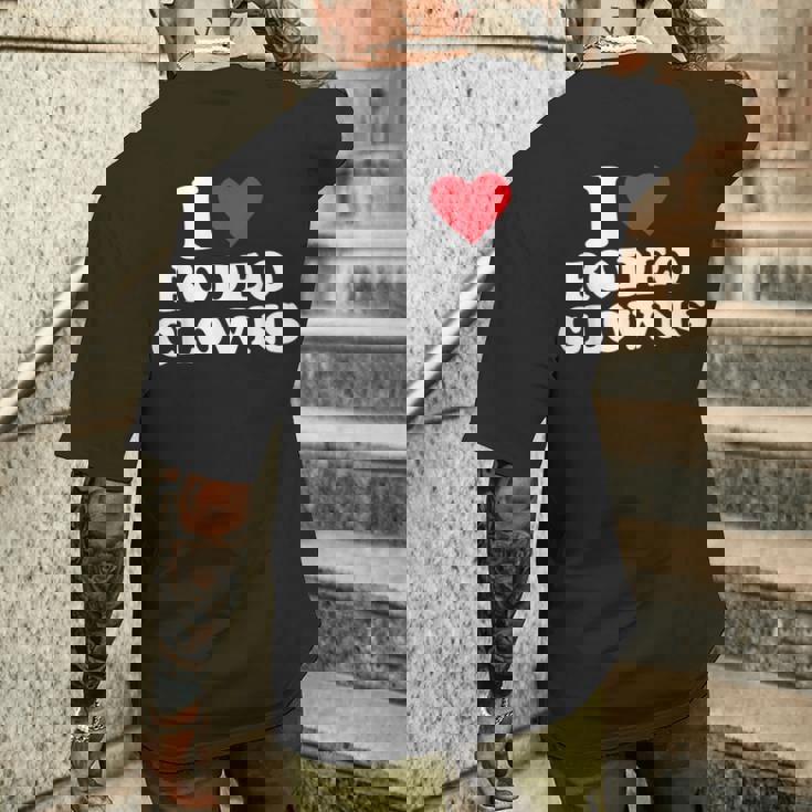 アイ・ハート・ロデオ・クラウンズ メンズTシャツ バックプリント 彼への贈り物