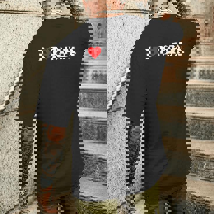 アイ・ラブ・パパ メンズTシャツ バックプリント 彼への贈り物