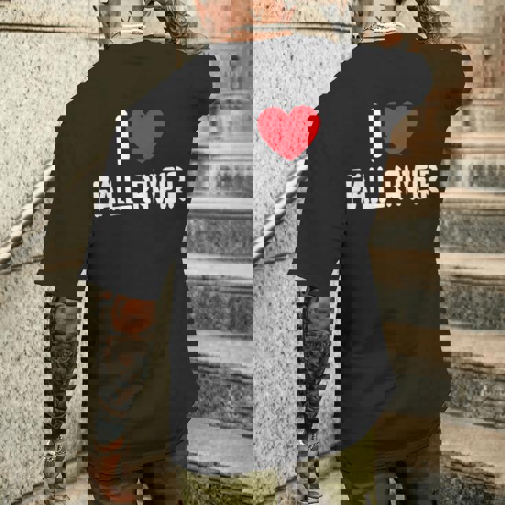 アイ・ラブ・フォール・リバー メンズTシャツ バックプリント 彼への贈り物