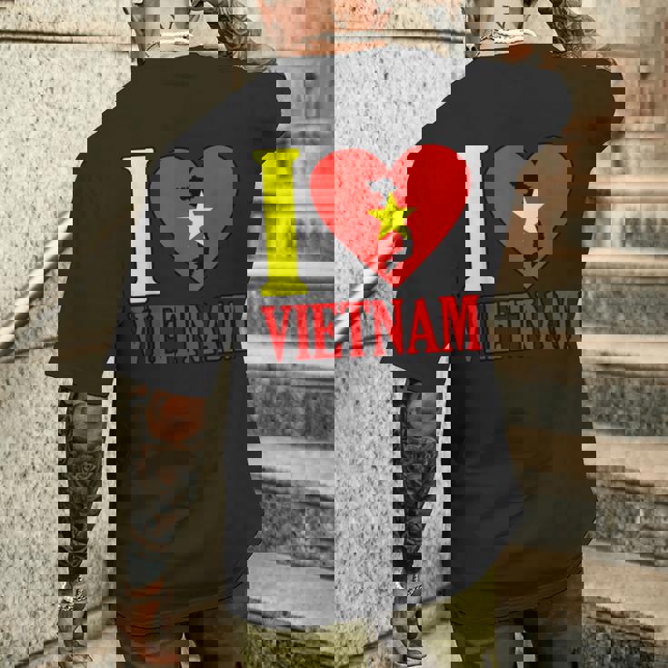 アイ・ラブ・ベトナム メンズTシャツ バックプリント 彼への贈り物