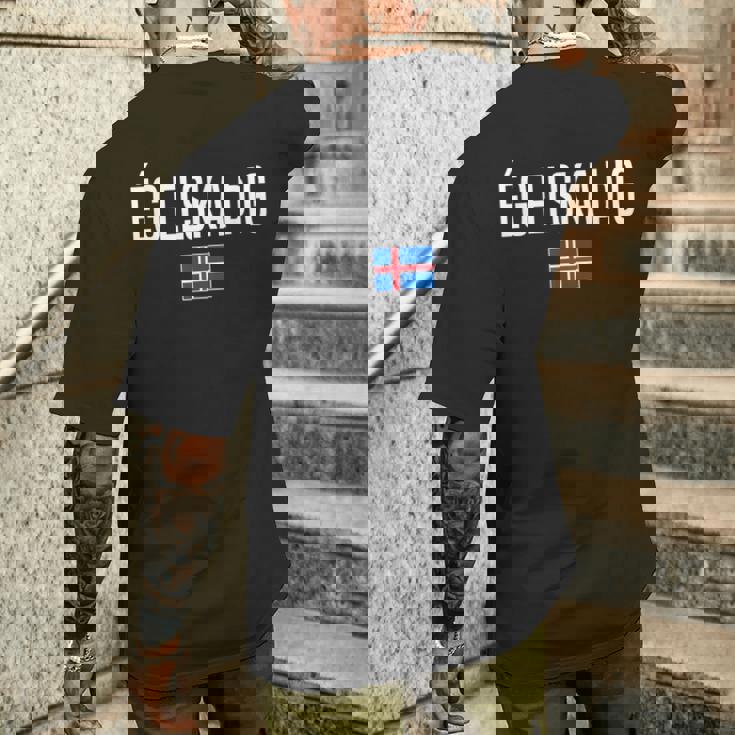 アイ・ラブ・ユー アイスランド語 アイスランド メンズTシャツ バックプリント 彼への贈り物