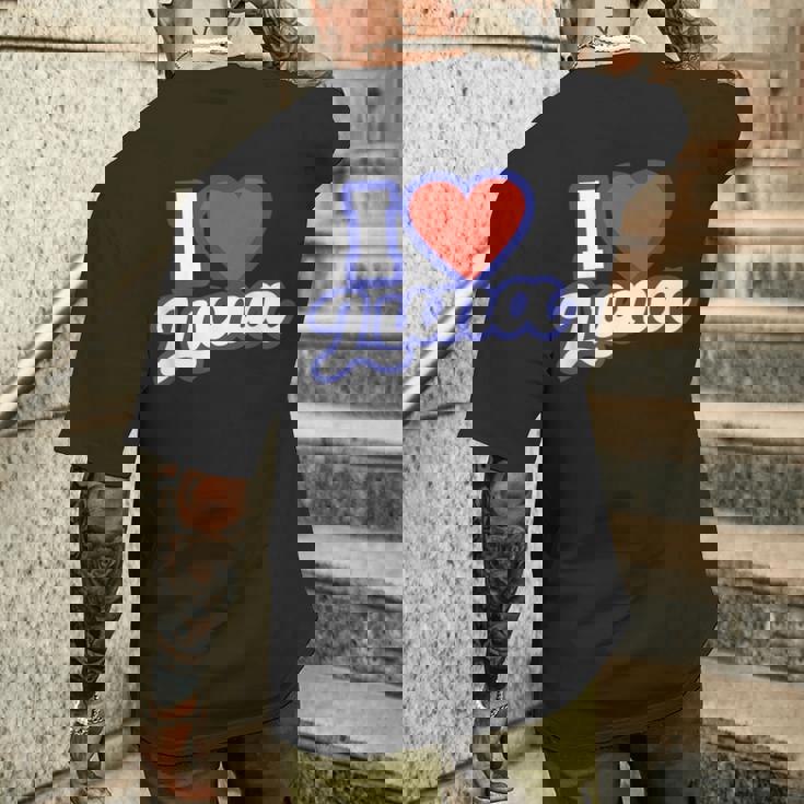 アイ・ラブ・ルナ メンズTシャツ バックプリント 彼への贈り物