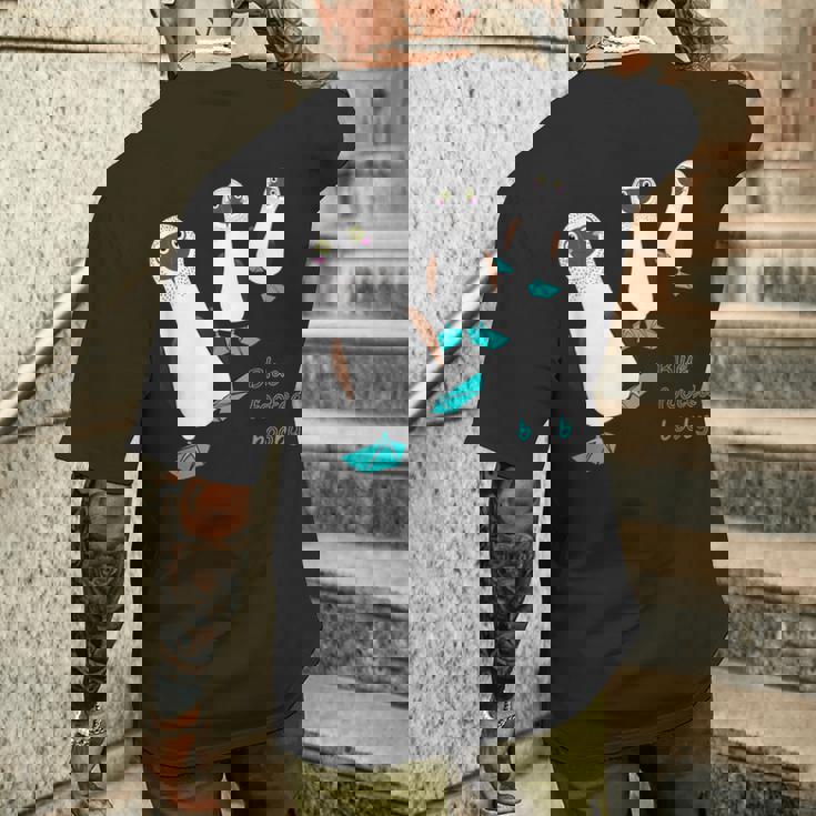 アオアシカツオドリ 鳥 メンズTシャツ バックプリント 彼への贈り物