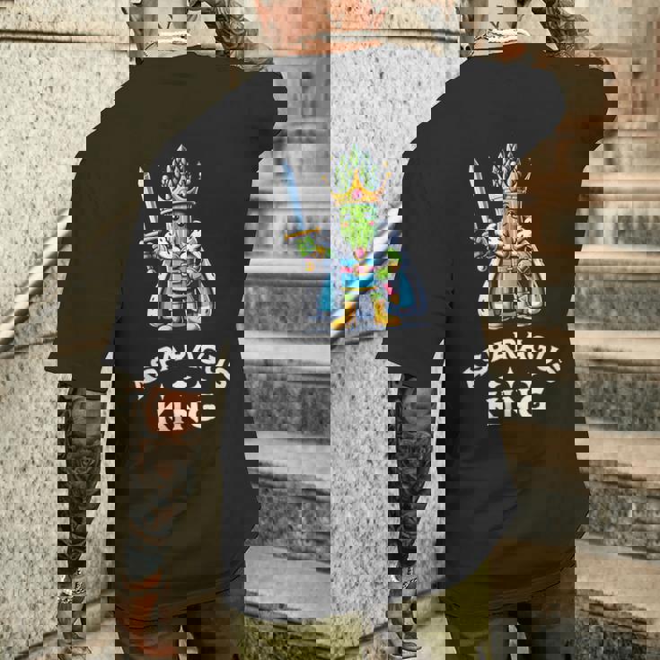 アスパラガス キング アスパラガス 栽培者 農家 ヴィーガン 野菜 メンズTシャツ バックプリント 彼への贈り物