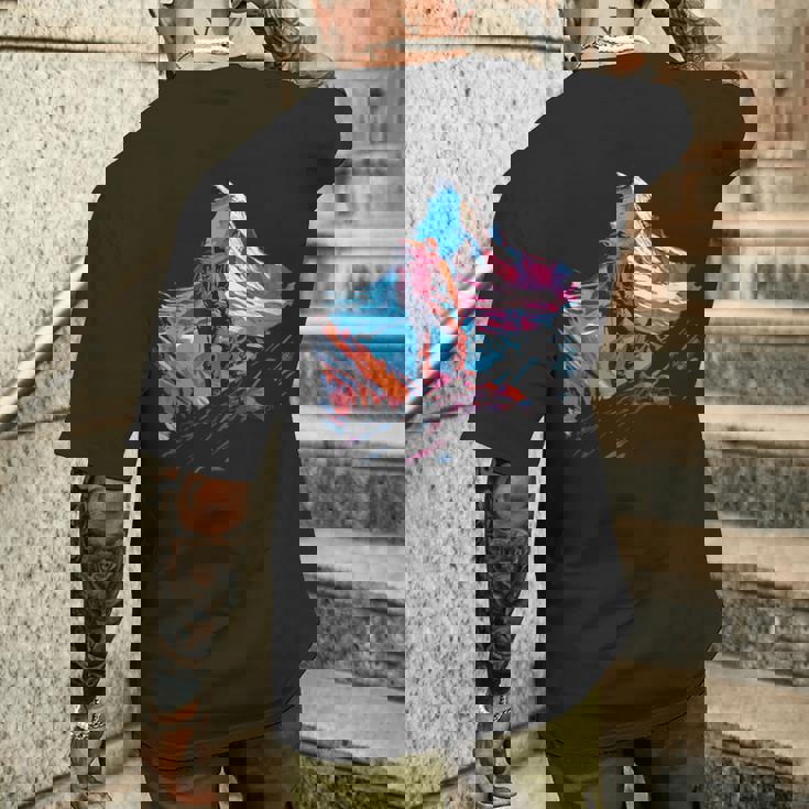 アドベンチャー登山 メンズTシャツ バックプリント 彼への贈り物