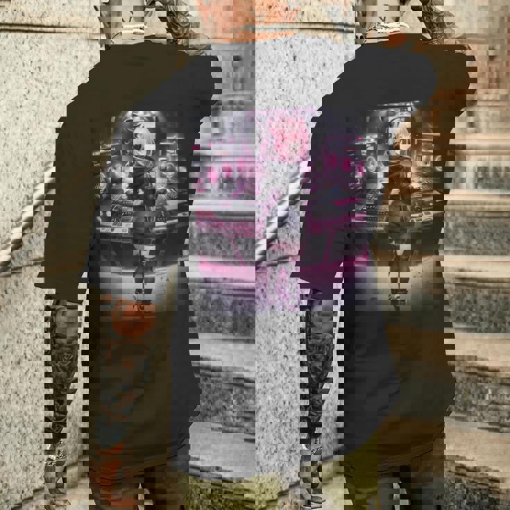 アニメ・漫画風 カワイイdj ワイフガール 日本文化 メンズTシャツ バックプリント 彼への贈り物