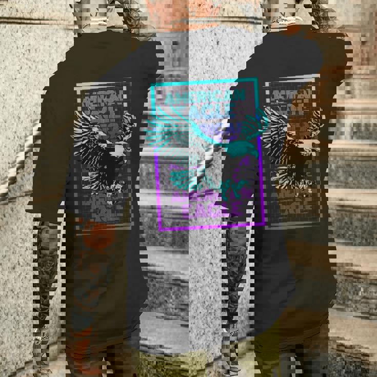 アメリカンイーグル ビンテージ レトロ アメリカンイーグル メンズTシャツ バックプリント 彼への贈り物