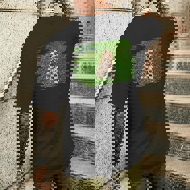 アメリカンコッカースパニエル 子犬 犬好き メンズTシャツ バックプリント 彼への贈り物