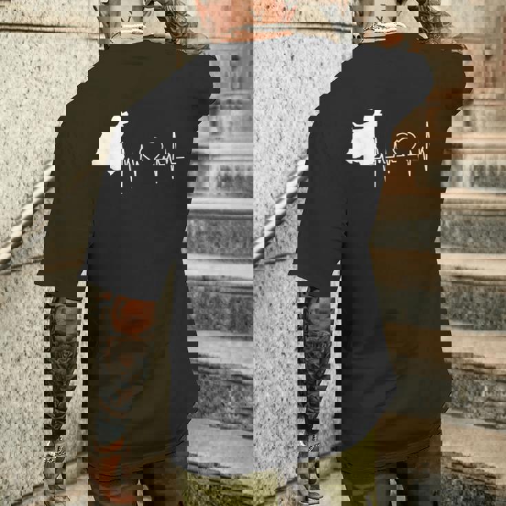 アメリカン・コッカー・スパニエル ハートビート メンズTシャツ バックプリント 彼への贈り物