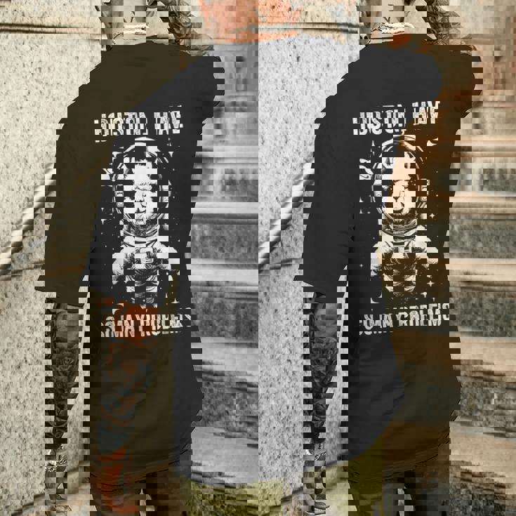 アルパカ お父さん ママ スペース ヒューストン問題 アルパカ メンズTシャツ バックプリント 彼への贈り物