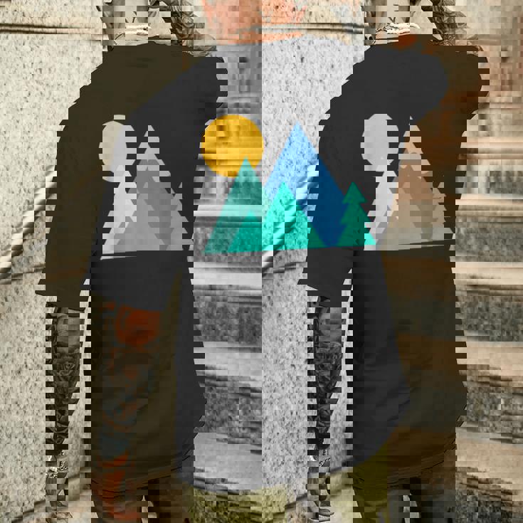 アルピニズム アルパイン・フォーゲット・ミー・ノット スキー マウンテンフラワー メンズTシャツ バックプリント 彼への贈り物