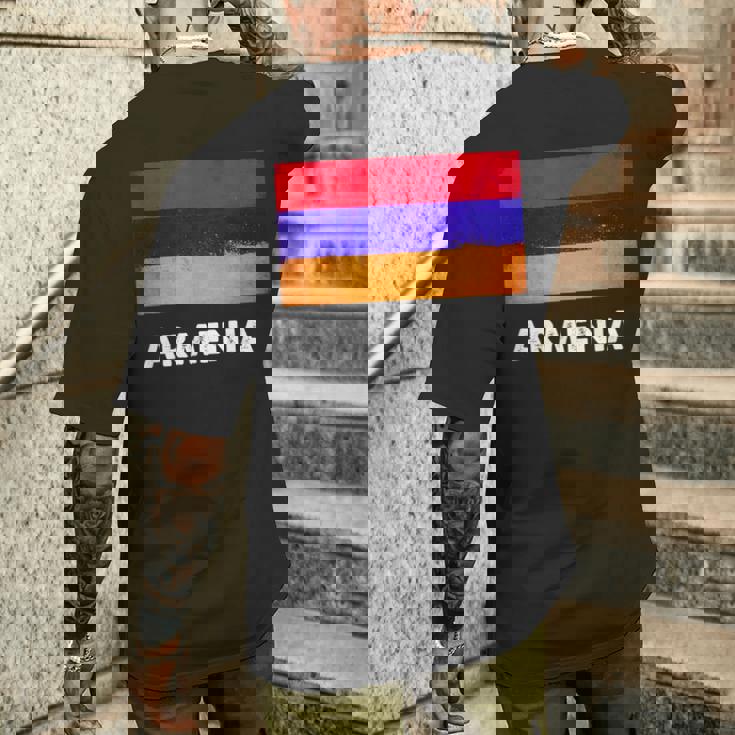 アルメニア国旗tシャツ メンズTシャツ バックプリント 彼への贈り物
