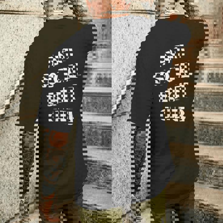 アンチソーシャルドリフトクラブホワイトロゴフロントバック メンズTシャツ バックプリント 彼への贈り物