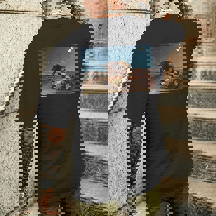 アンリルソー／眠るジプシー女【世界の名画】（高精細画質）プレゼント 美術館アート メンズTシャツ バックプリント 彼への贈り物