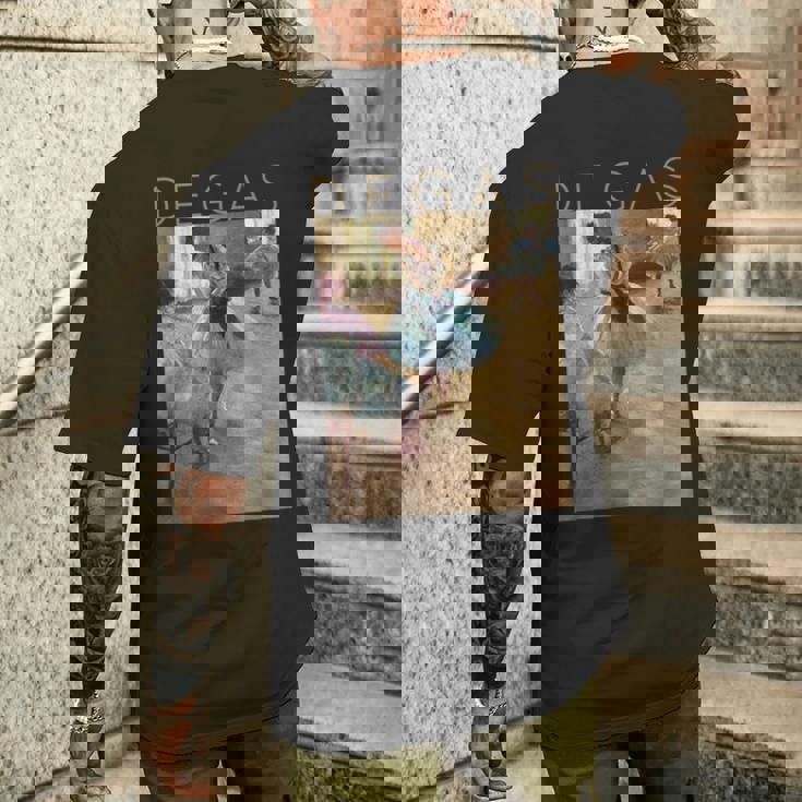 アーティストとバレリーナのためのエドガー・ドガのダンスレッスン メンズTシャツ バックプリント 彼への贈り物