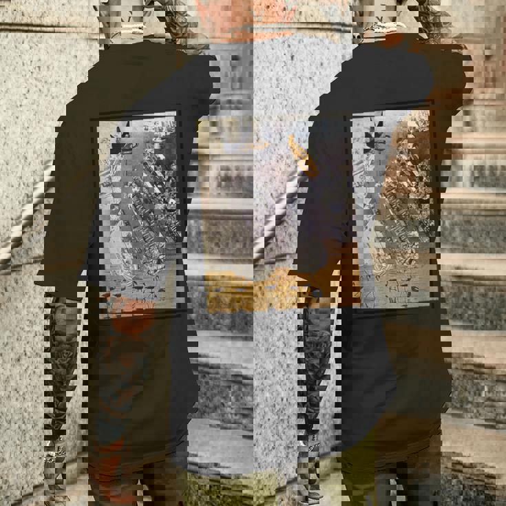 アートムーブメント、ダダイズム、マックス・エルンスト。 メンズTシャツ バックプリント 彼への贈り物