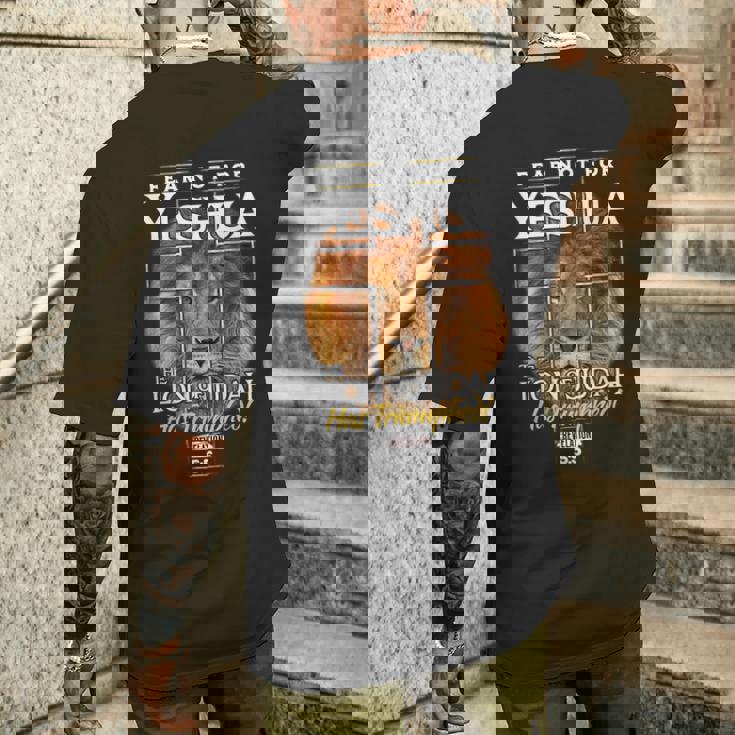 イエシュア ユダのライオン。 メンズTシャツ バックプリント 彼への贈り物