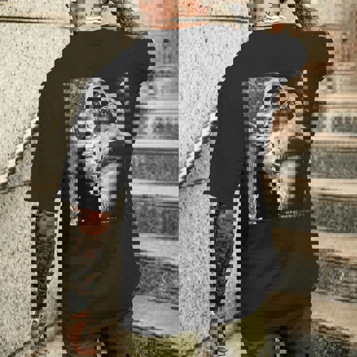 イエス・キリストと母マリア メンズTシャツ バックプリント 彼への贈り物