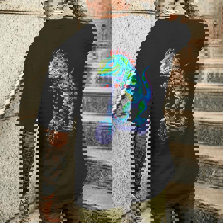 イグアナスクーター メンズTシャツ バックプリント 彼への贈り物