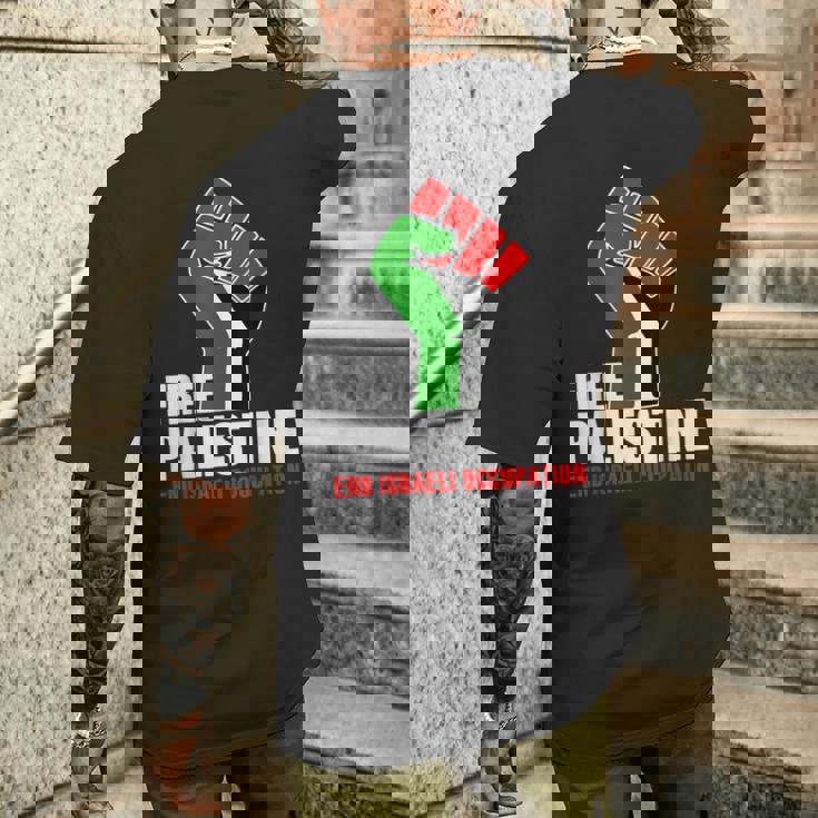 イスラエル人民の自由なパレスチナの職業 メンズTシャツ バックプリント 彼への贈り物