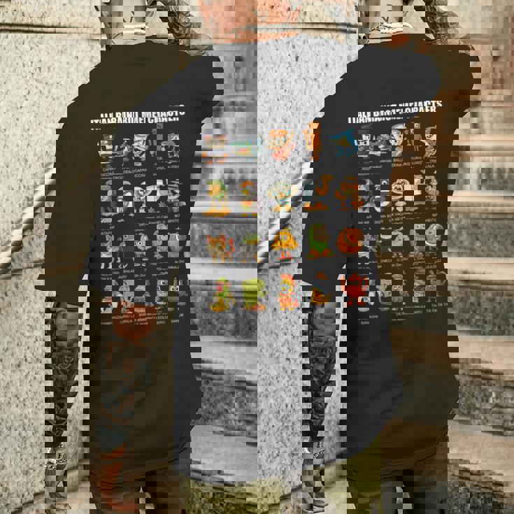 イタリア ブレイン ミーム コンピレーション キャラクター 手描き キッズ メンズTシャツ バックプリント 彼への贈り物