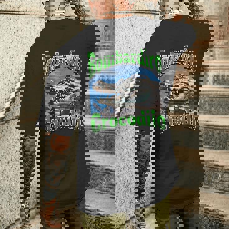 イタリアン ブレイン ロート ボンバルディーノ クロコディロ メンズTシャツ バックプリント 彼への贈り物