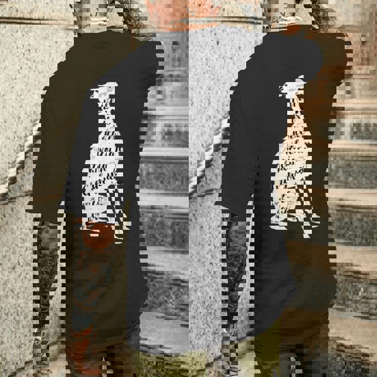 イタリアングレイハウンドシャツデザイン イタリアングレイハウンド犬愛好家 メンズTシャツ バックプリント 彼への贈り物