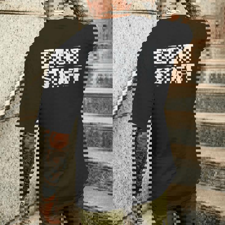 イベントスタッフ メンズTシャツ バックプリント 彼への贈り物