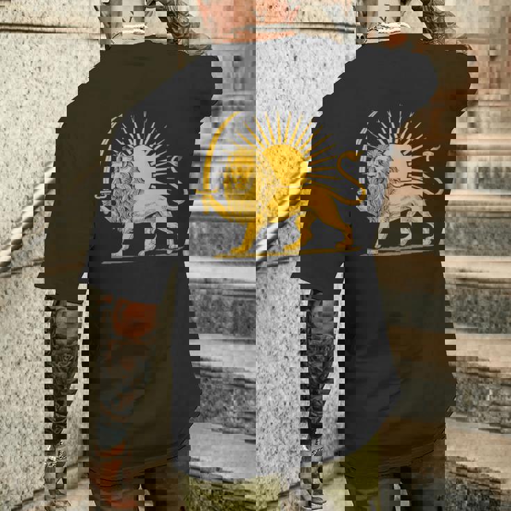 イラン国旗 ライオン サン ペルシャプライド イランtシャツ 長袖tシャツ メンズTシャツ バックプリント 彼への贈り物