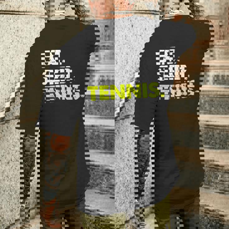 イート・スリープ・テニス メンズTシャツ バックプリント 彼への贈り物