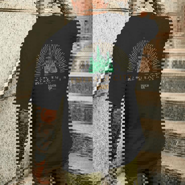 ウィキッド・エメラルド・シティ メンズTシャツ バックプリント 彼への贈り物