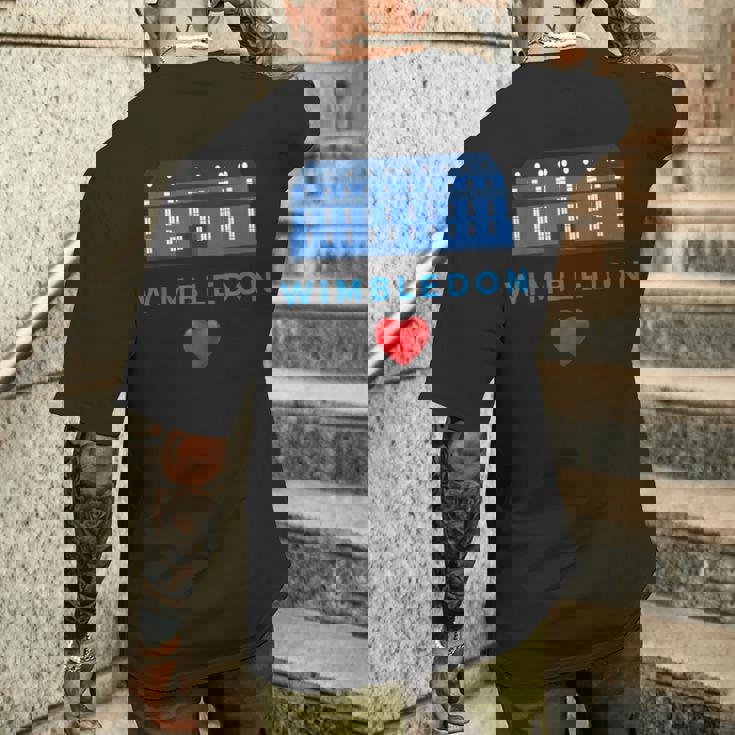 ウィンブルドンが大好き メンズTシャツ バックプリント 彼への贈り物