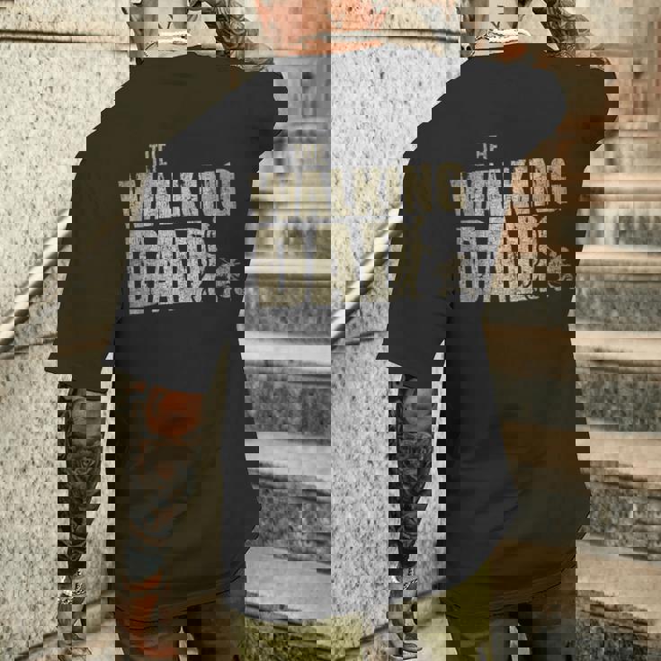 ウォーキングパパ 面白い 新米パパ ギフト クリスマス 父の日 メンズTシャツ バックプリント 彼への贈り物