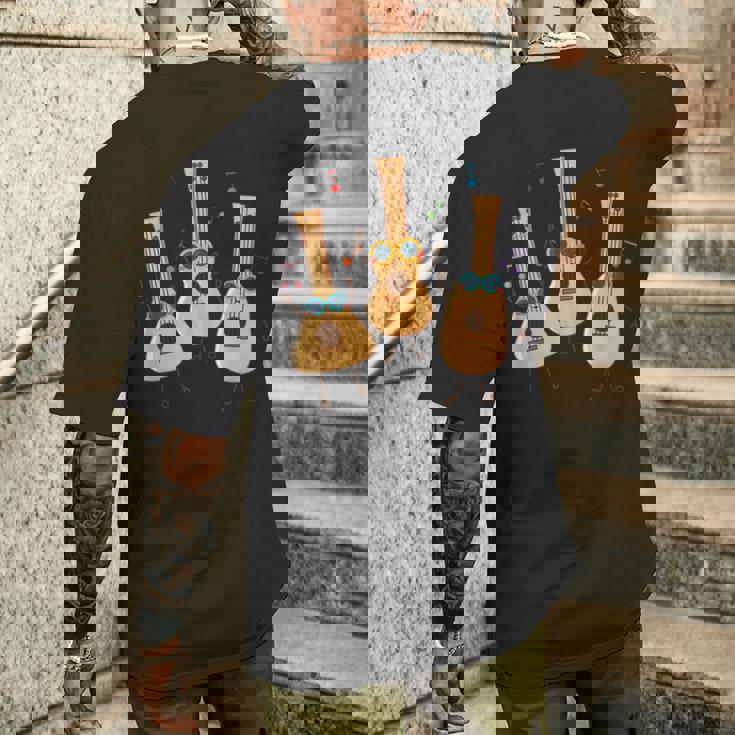 ウクレレダンス ウクレレパーティー 夏の音楽家 メンズTシャツ バックプリント 彼への贈り物