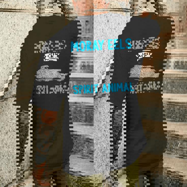 ウツボは私の精霊動物ウツボ メンズTシャツ バックプリント 彼への贈り物